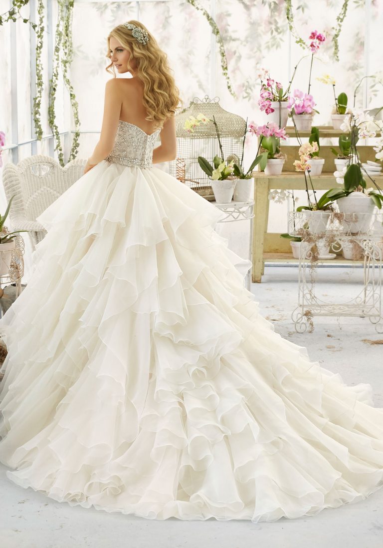 Wedding dress designer for tall bride