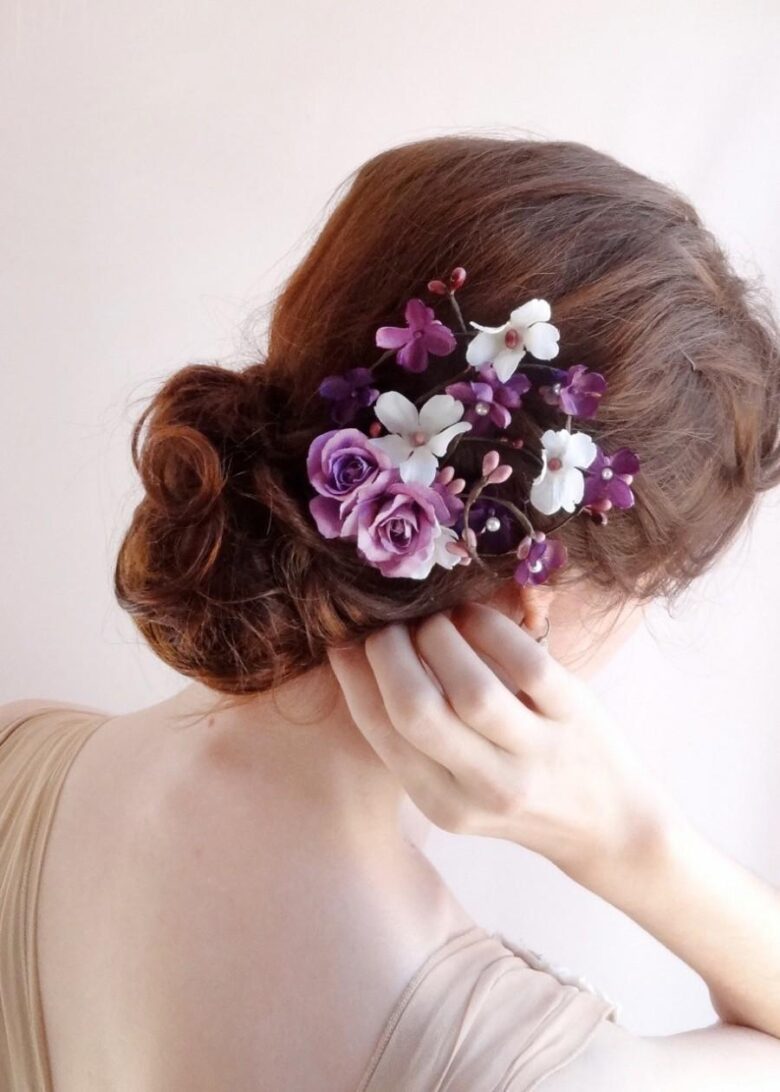 bridesmaid hair slides