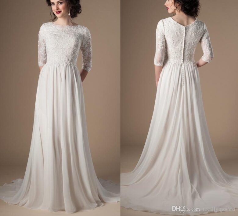 cheap modest wedding dresses