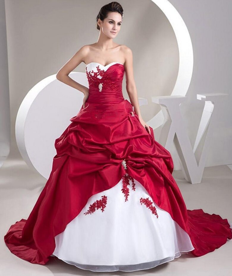 9 Best Red And White Wedding Dresses In 2023 Royal Wedding