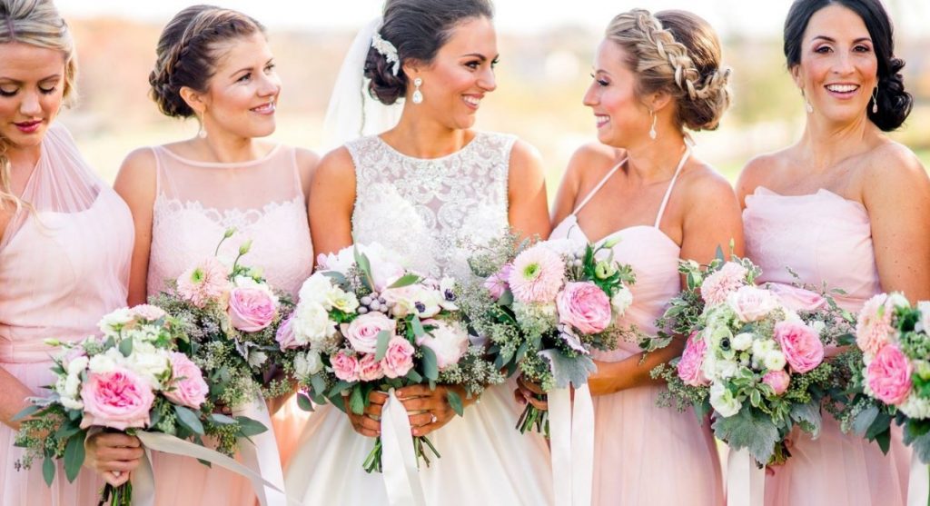 bridesmaid floral hair accessories