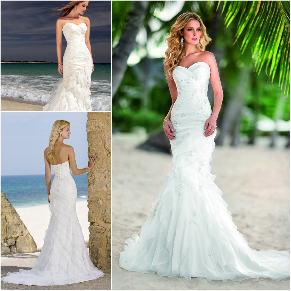 wedding gowns for beach ceremony